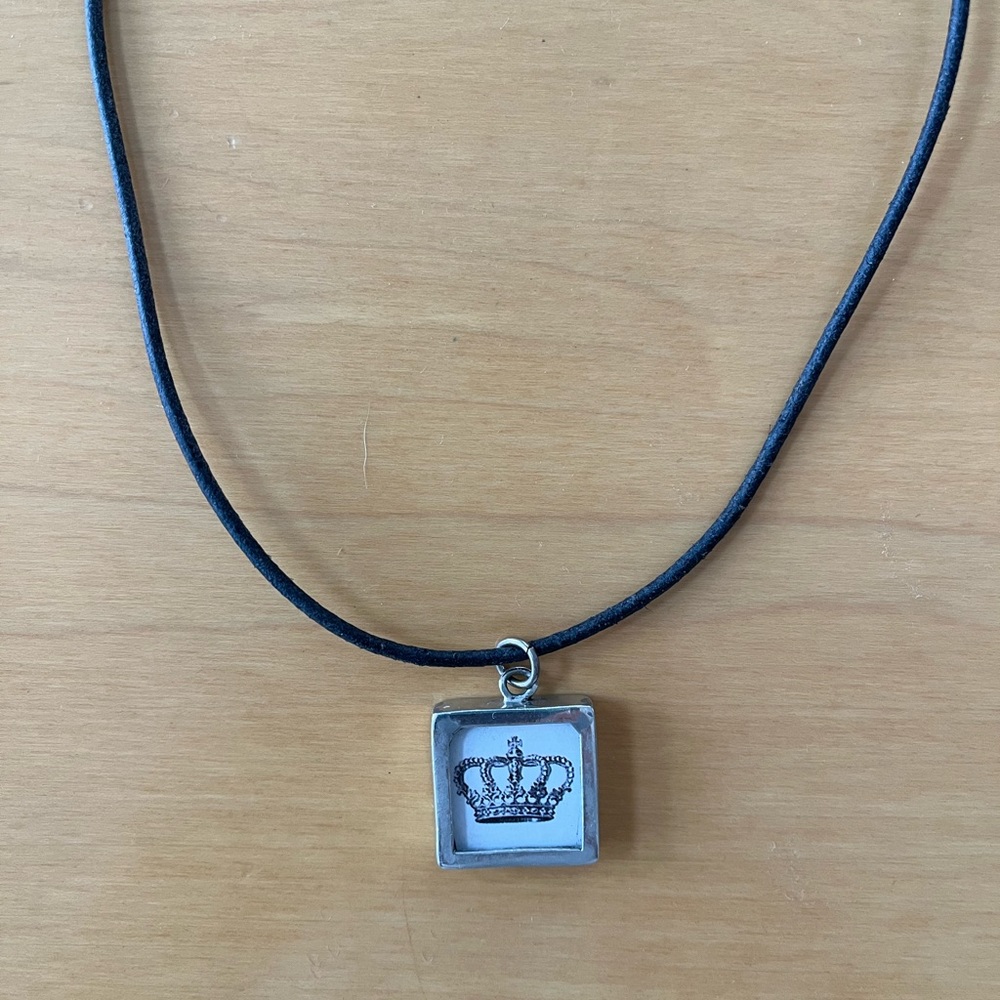 Pick Up Sticks Leather Cord Collage Necklace - Picture 7 of 7